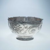 A LARGE JAPANESE SILVER BOWL