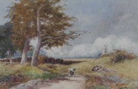 STEWART BROOKE (EARLY 20TH CENTURY) THE EDGE OF THE WOOD, YORKSHIRE