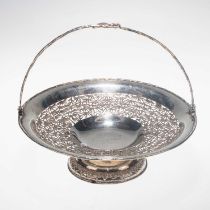 A CHINESE SILVER BASKET