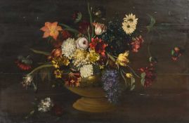 LATE 18TH CENTURY FRENCH SCHOOL STILL LIFE WITH FLOWERS IN A VASE