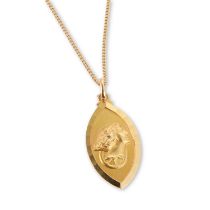 AN 18 CARAT GOLD PENDANT ON CHAIN