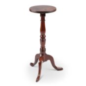 AN 18TH CENTURY MAHOGANY CANDLE STAND