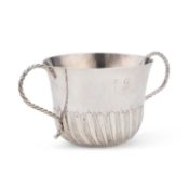 A GEORGE II WEST COUNTRY SILVER PORRINGER