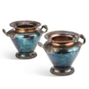 A PAIR OF OLD SHEFFIELD PLATE WINE COOLERS, EARLY 19TH CENTURY