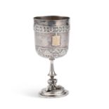 ROWING INTEREST: A VICTORIAN SILVER GOBLET