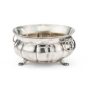 A 19TH CENTURY CONTINENTAL SILVER BOWL