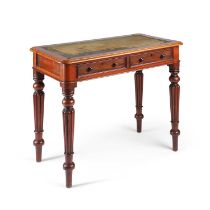 A MID-19TH CENTURY MAHOGANY WRITING TABLE