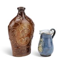 A SALT-GLAZED FLASK