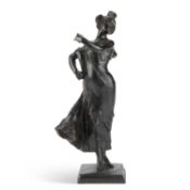 AFTER MAURICE BOUVAL (FRENCH 1863-1916), A BRONZE FIGURE OF A SPANISH DANCER