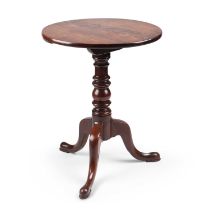 A GEORGE III MAHOGANY TILT-TOP TRIPOD TABLE