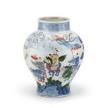 A CHINESE WUCAI VASE, 19TH CENTURY