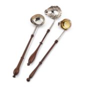 A GEORGE I SILVER TODDY LADLE