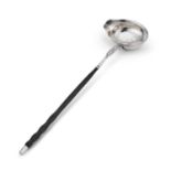 A GEORGE III SILVER TODDY LADLE