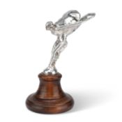 AFTER CHARLES SYKES, AN ELIZABETH II SILVER MODEL OF THE SPIRIT OF ECSTASY
