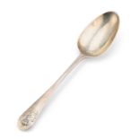 A VICTORIAN SILVER ADMIRALTY PATTERN TABLE SPOON