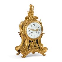 A 19TH CENTURY FRENCH ORMOLU MANTEL CLOCK