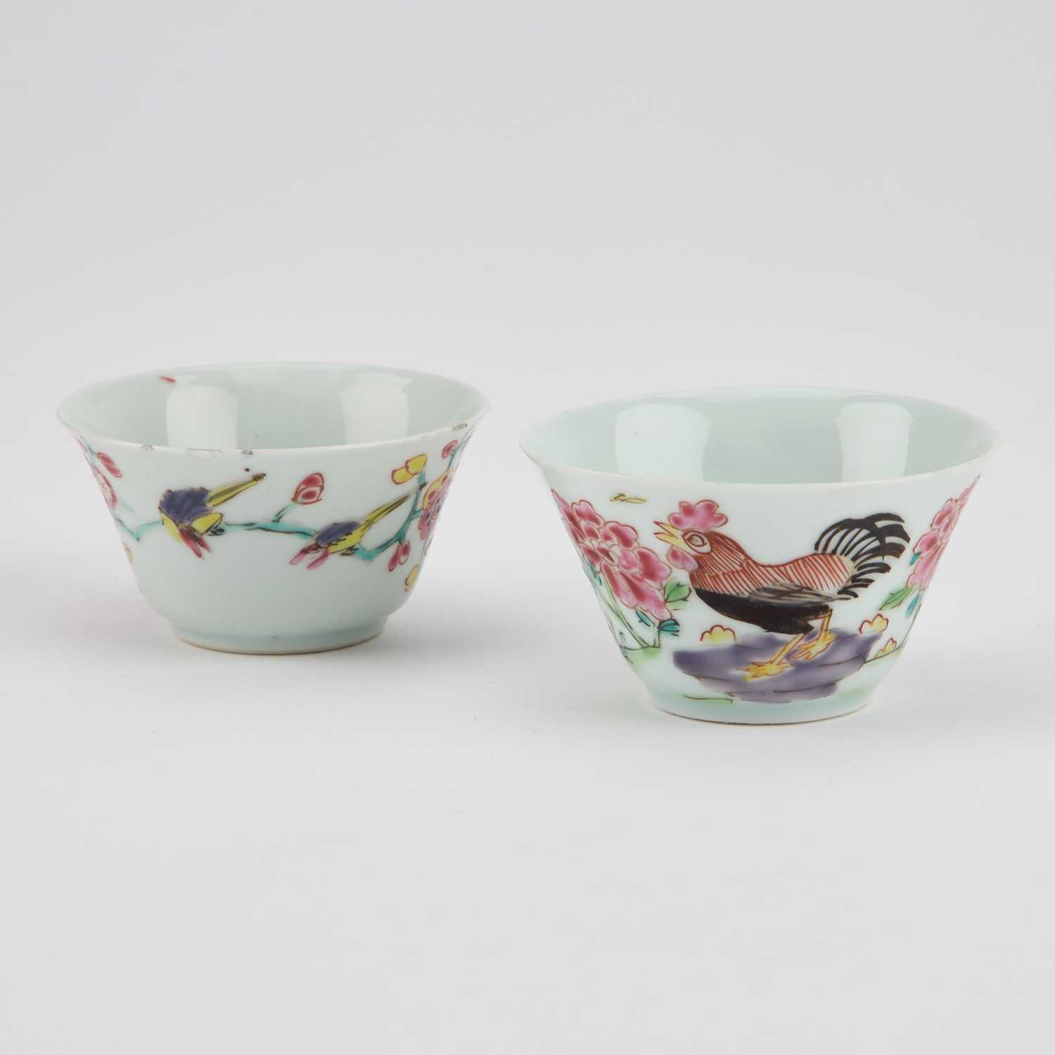 TWO CHINESE FAMILLE ROSE TEA BOWLS AND SAUCERS, YONGZHENG/ QIANLONG - Image 4 of 19