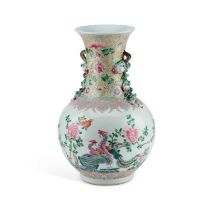 A LARGE CHINESE FAMILLE ROSE VASE