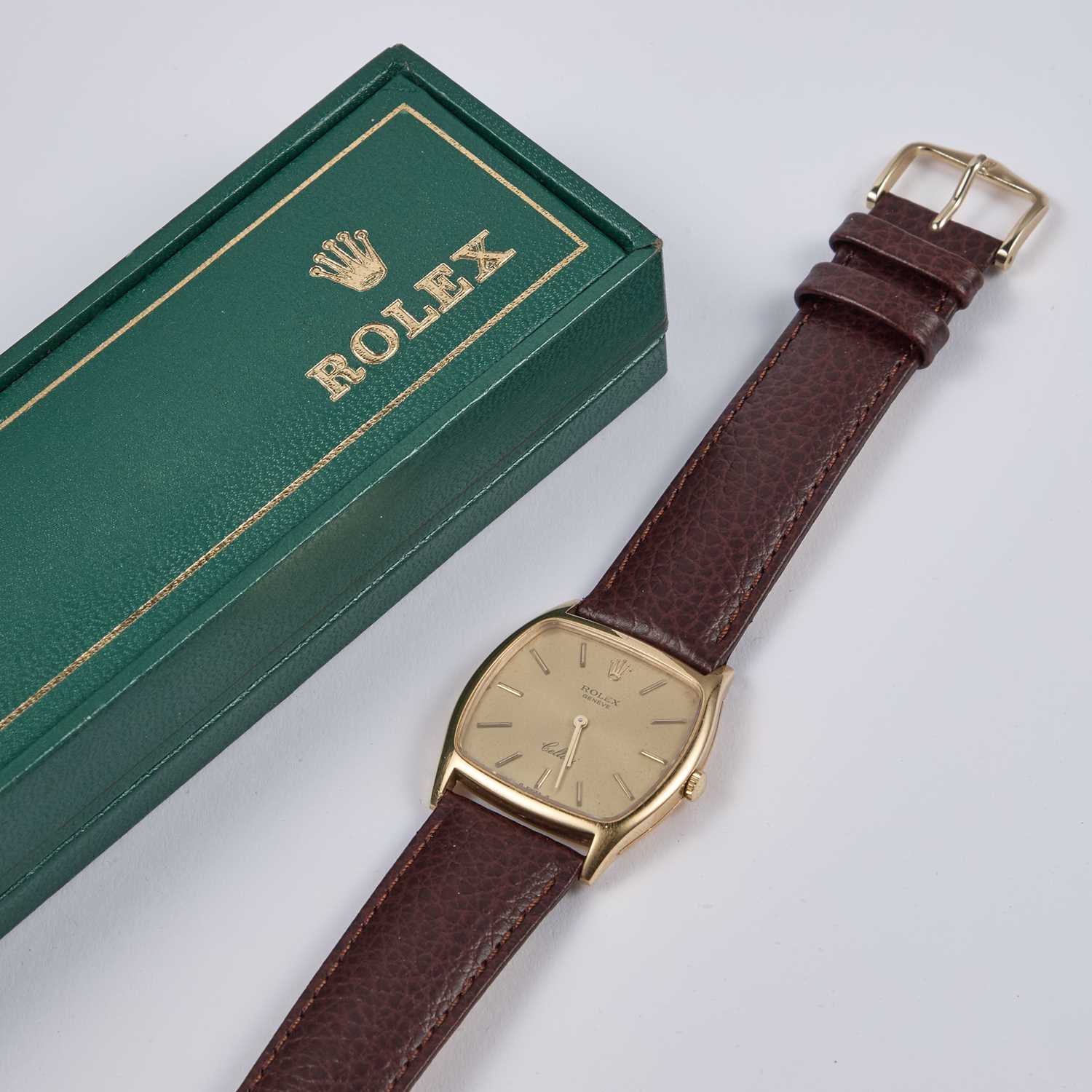 A GENTS 18CT GOLD ROLEX CELLINI STRAP WATCH - Image 3 of 3