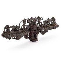 A BLACK FOREST PIPE RACK, DATED 1912