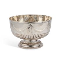 A VICTORIAN SILVER ROSE BOWL