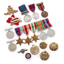 A MIXED COLLECTION OF MEDALS
