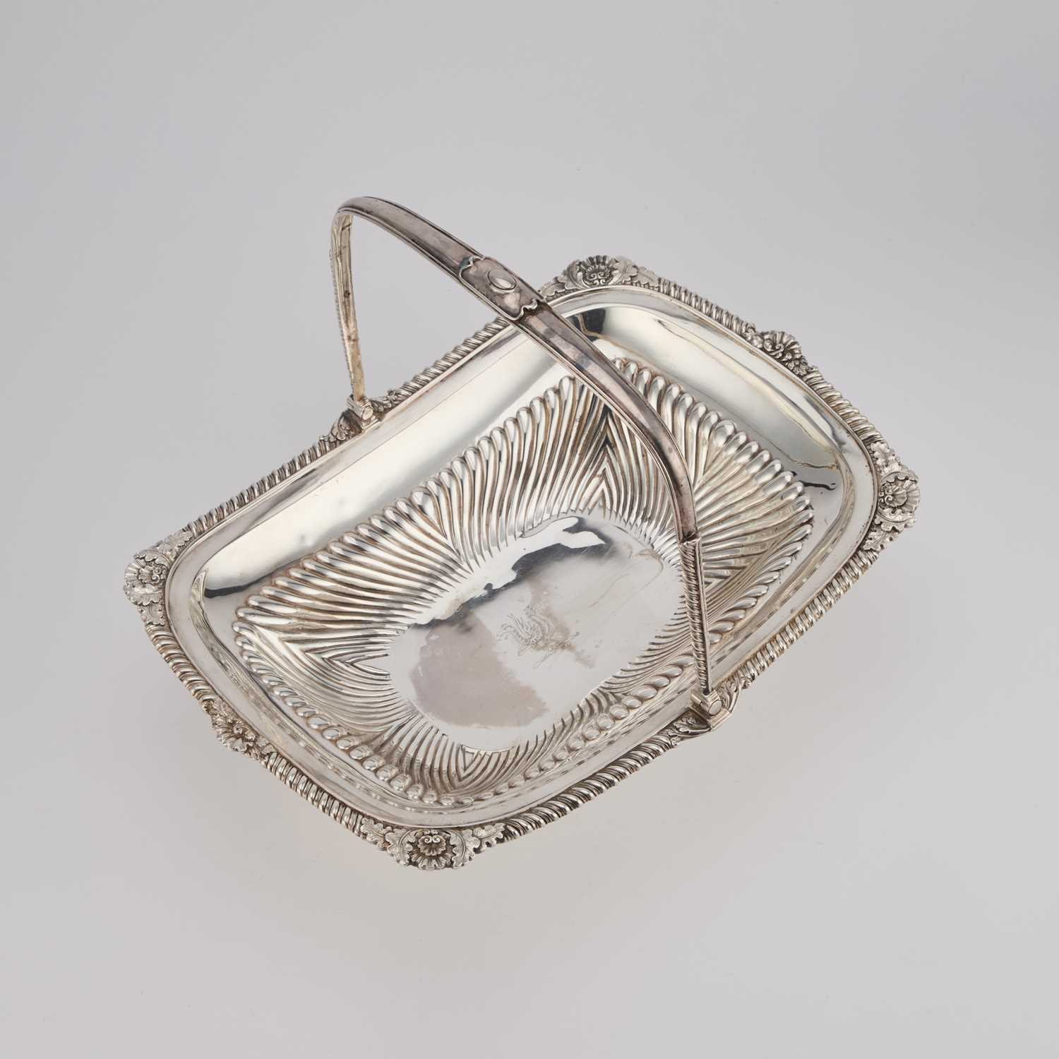 A GEORGE III SILVER CAKE BASKET - Image 2 of 4
