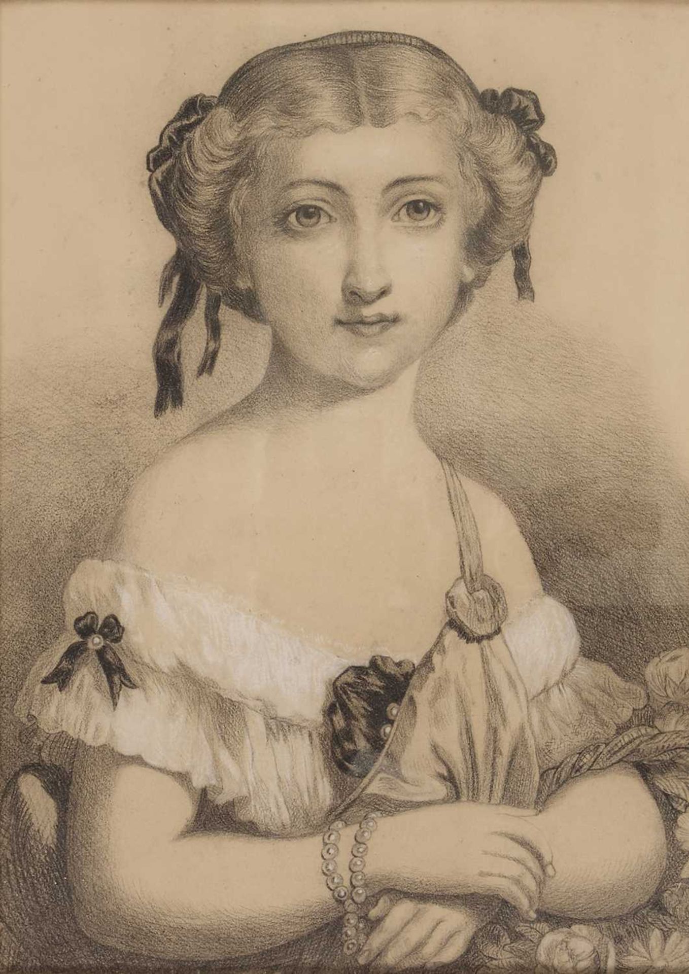 19TH CENTURY ENGLISH SCHOOL PORTRAIT OF A GIRL