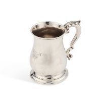 A GEORGE III SILVER MUG