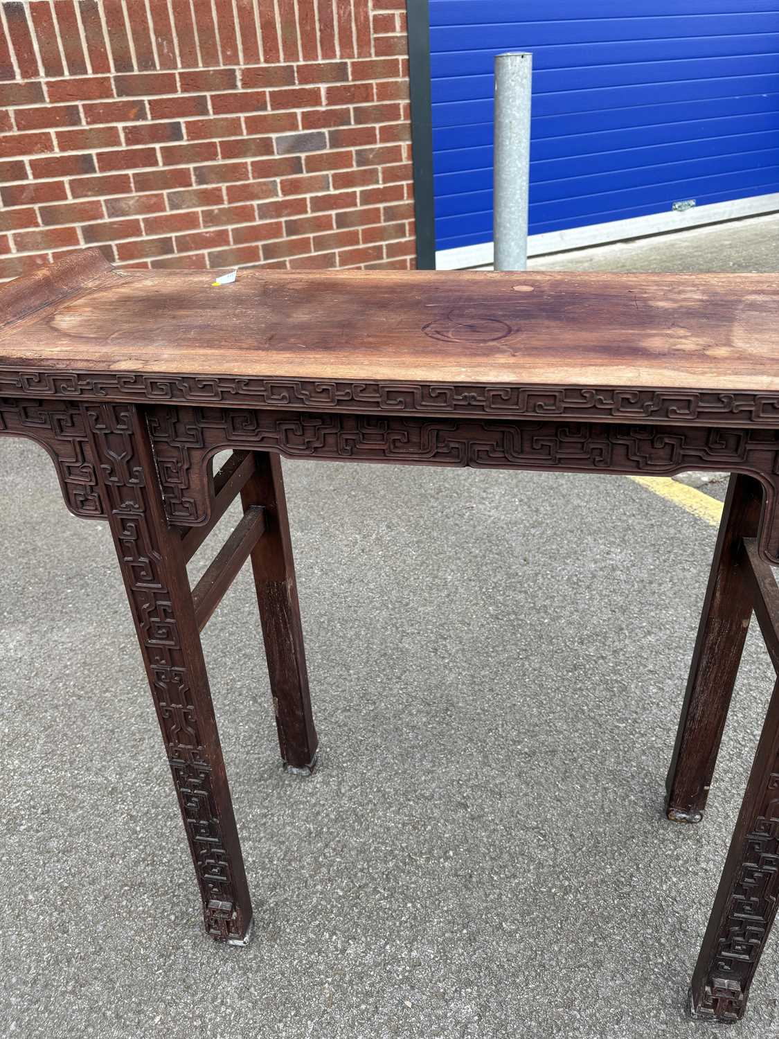 A CHINESE HARDWOOD ALTAR TABLE, CIRCA 1900 - Image 13 of 20