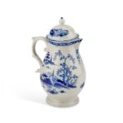 A RARE LIVERPOOL (PENNINGTON) HOT WATER JUG, CIRCA 1775