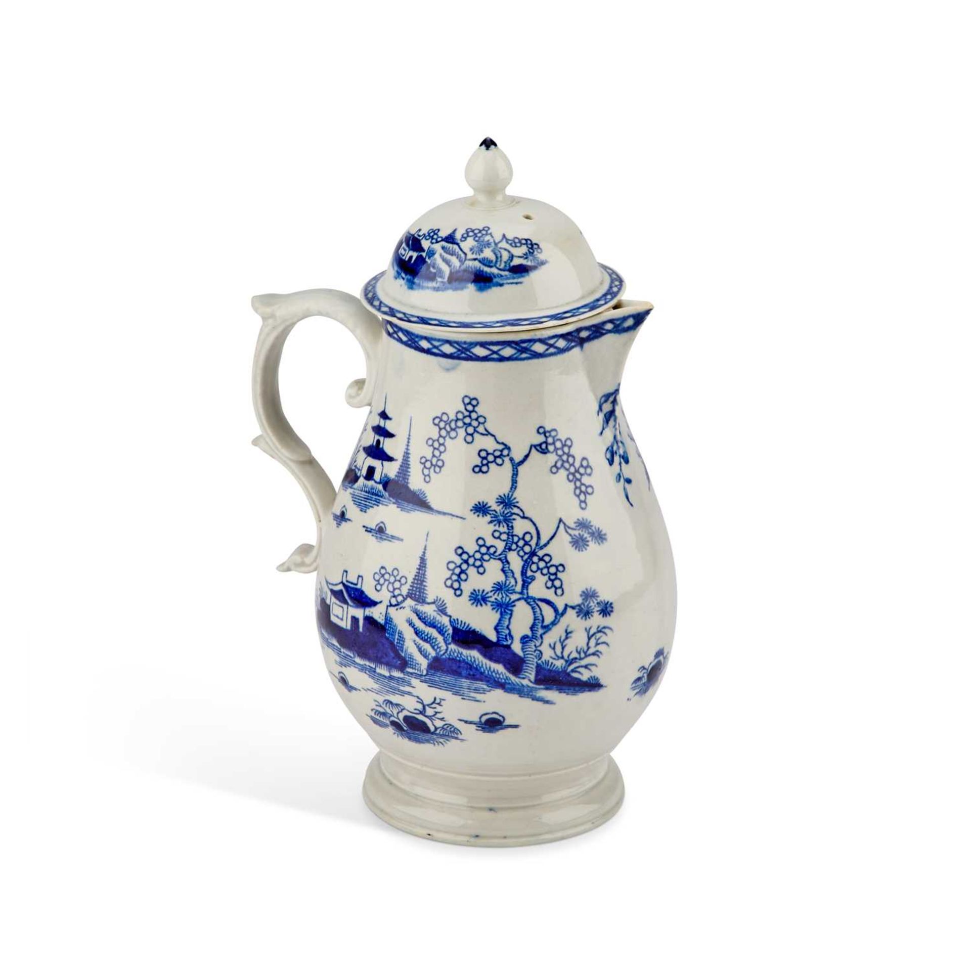 A RARE LIVERPOOL (PENNINGTON) HOT WATER JUG, CIRCA 1775