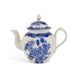 A LIVERPOOL (SETH PENNINGTON) TEAPOT, CIRCA 1780-90