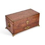 A NAPOLEON III GILT METAL-MOUNTED KINGWOOD JEWELLERY BOX