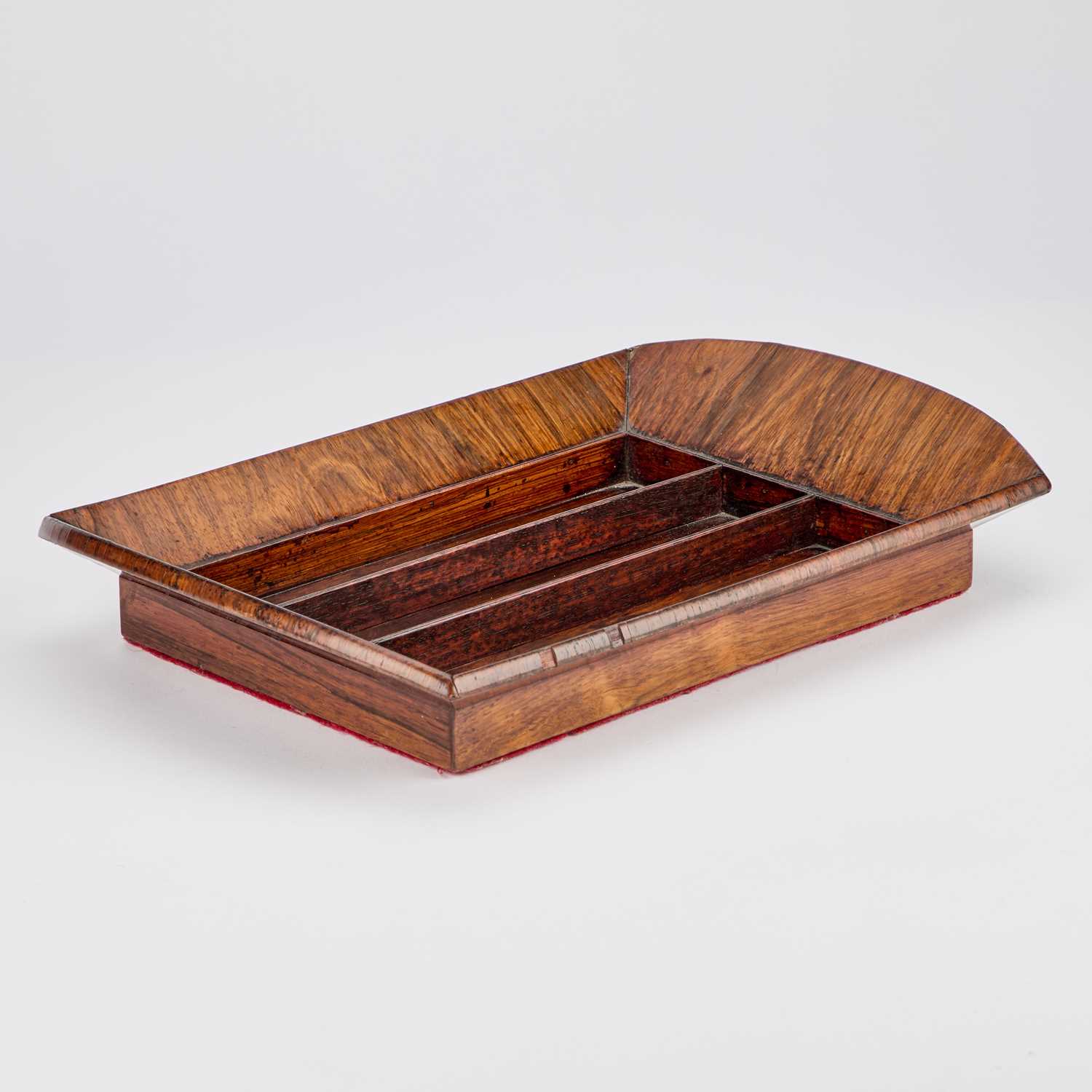 A 19TH CENTURY COUNTRY HOUSE ROSEWOOD TRAY - Image 2 of 2