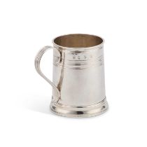 A QUEEN ANNE SILVER MUG