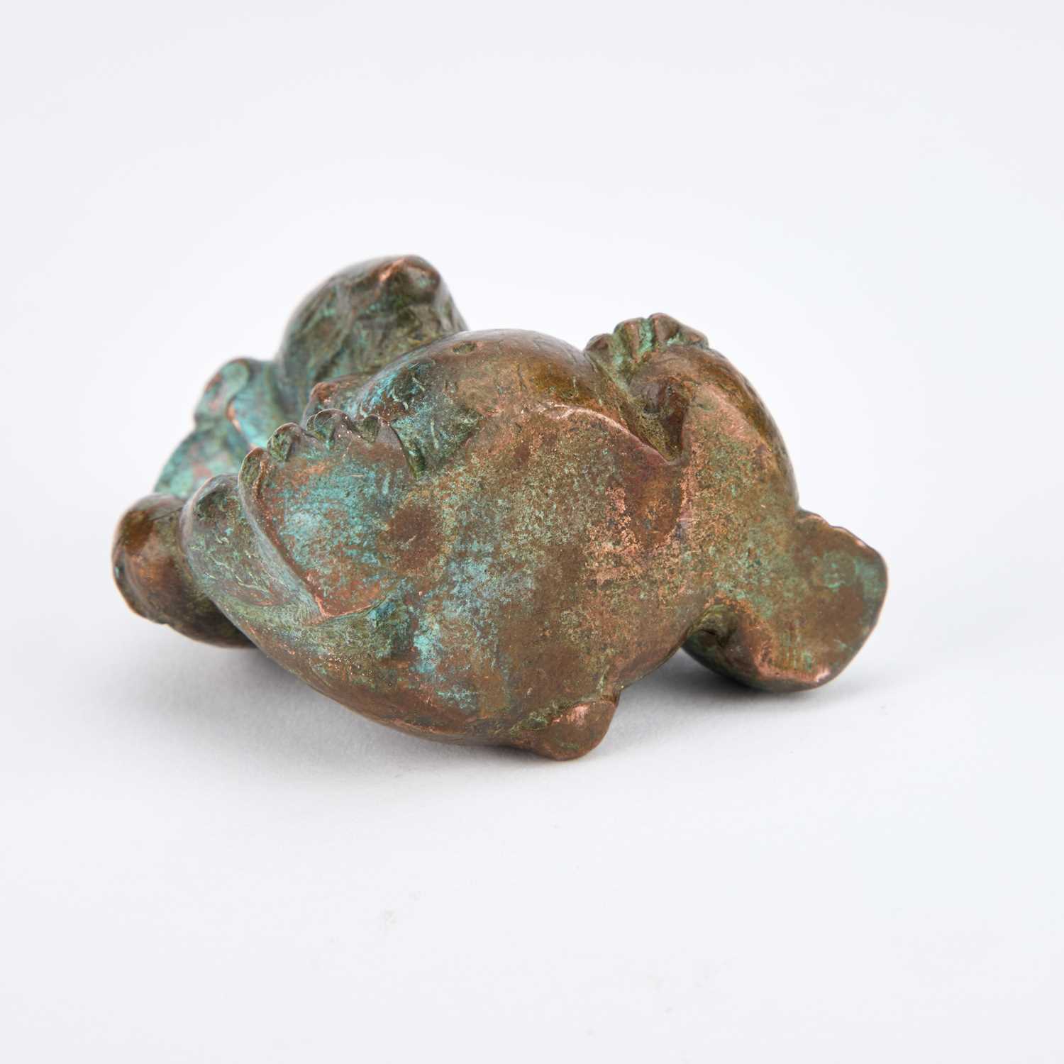 A CHINESE BRONZE HAN-STYLE BEAR - Image 3 of 3