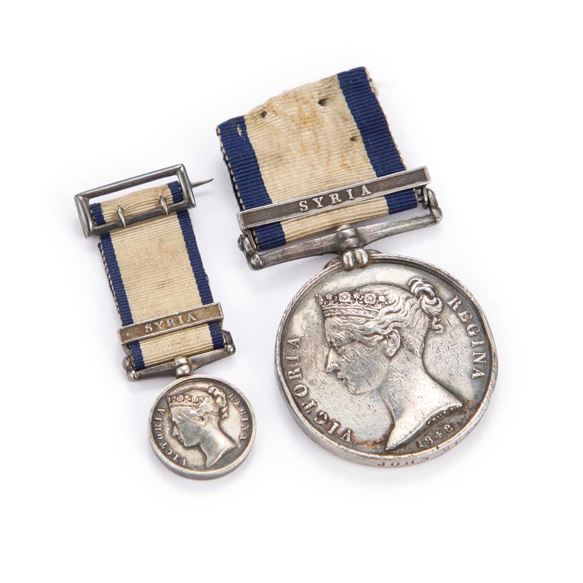 A NAVAL GENERAL SERVICE MEDAL 1793-1840, WITH MINIATURE MEDAL