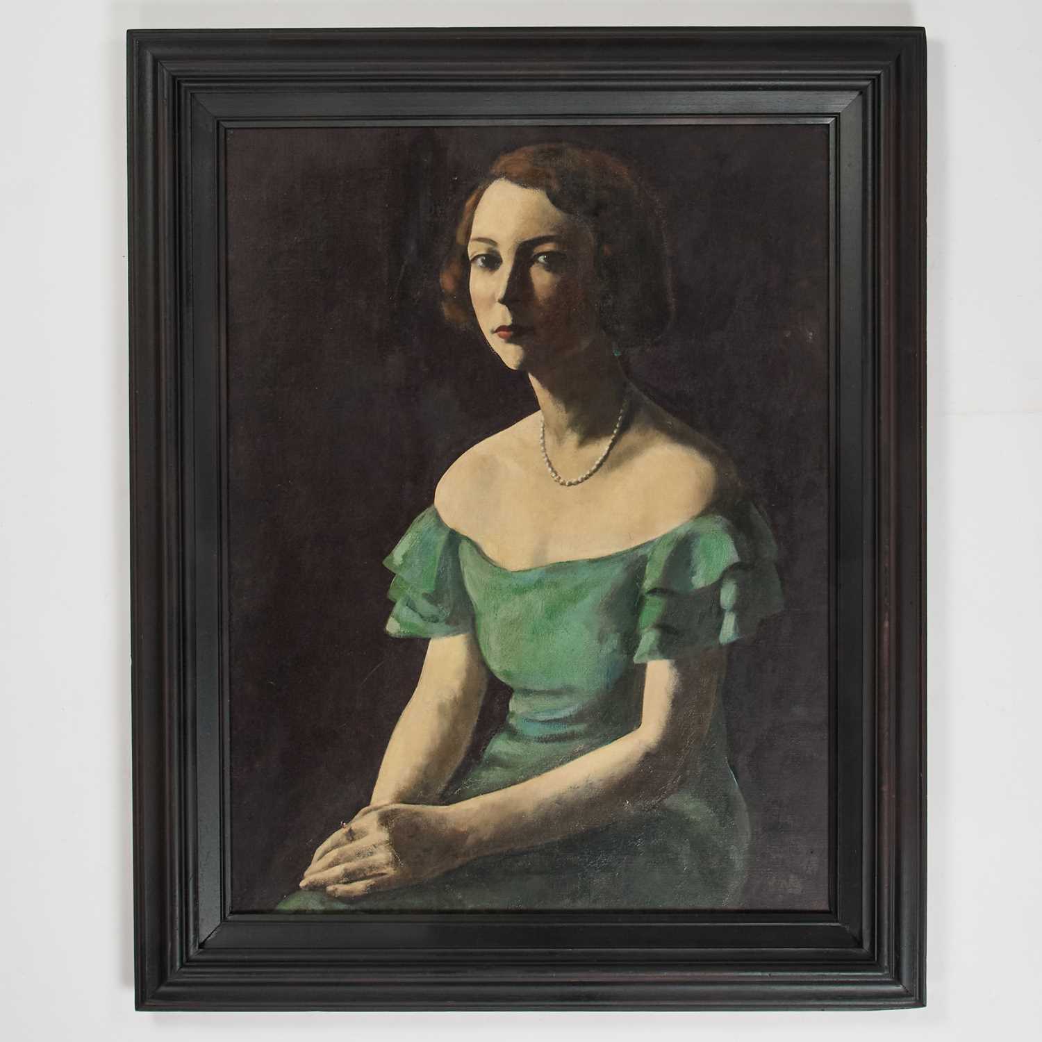 JACOB KRAMER (1892-1962) PORTRAIT OF MISS HILDA WILKINSON - Bild 2 aus 3