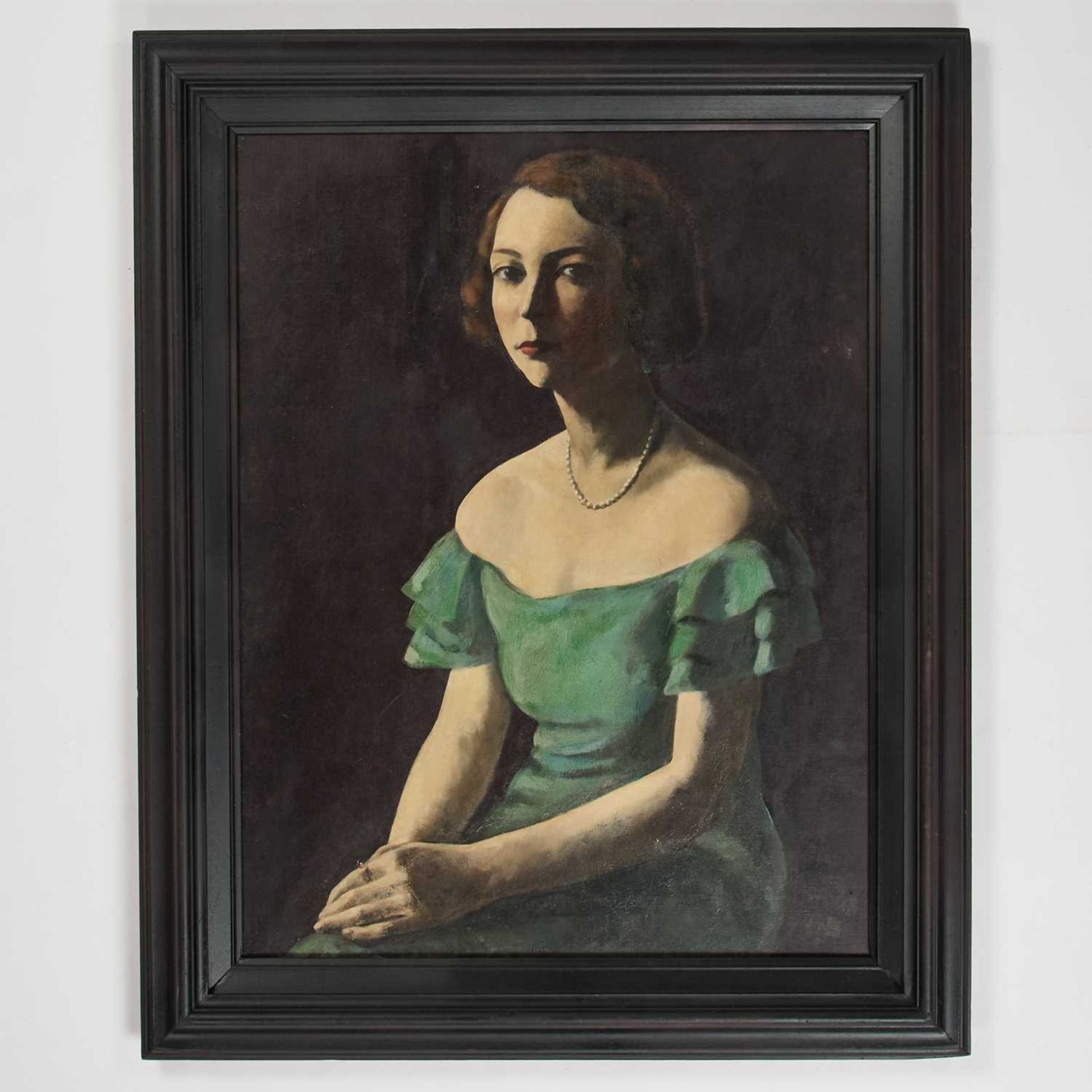 JACOB KRAMER (1892-1962) PORTRAIT OF MISS HILDA WILKINSON - Image 2 of 3