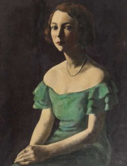 JACOB KRAMER (1892-1962) PORTRAIT OF MISS HILDA WILKINSON