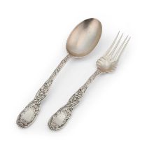 TIFFANY & CO: A PAIR OF AMERICAN STERLING SILVER SALAD SERVERS
