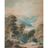 FRANCIS TOWNE (1740-1816) LAKELAND LANDSCAPE