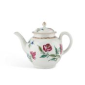 A LIVERPOOL (PHILIP CHRISTIAN) TEAPOT, CIRCA 1770