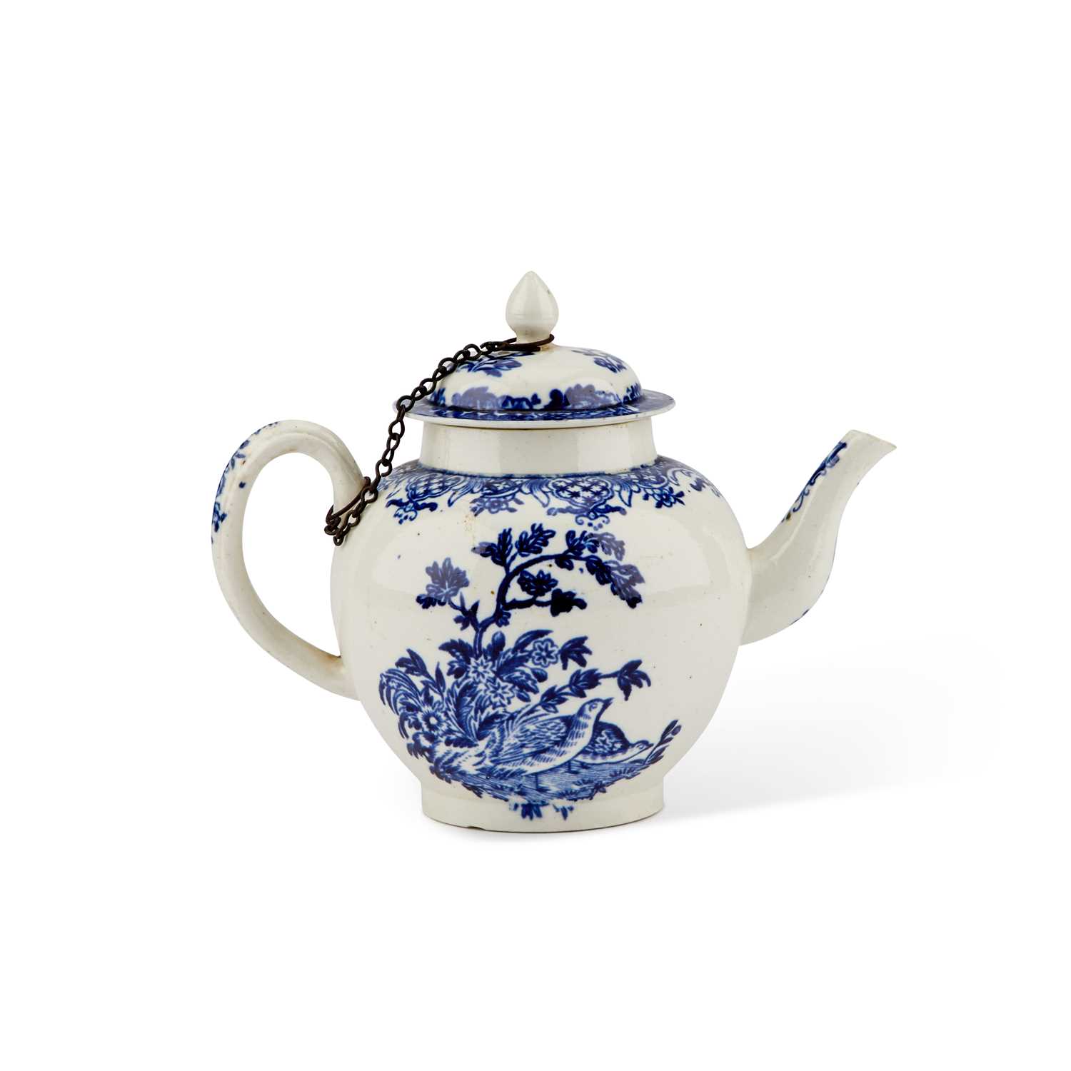 A LIVERPOOL (SETH PENNINGTON) TEAPOT, CIRCA 1780-90