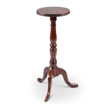 AN 18TH CENTURY MAHOGANY CANDLE STAND
