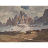 MAX PISTORIUS (AUSTRIAN 1894-1960) MOUNTAIN LANDSCAPE SCENE