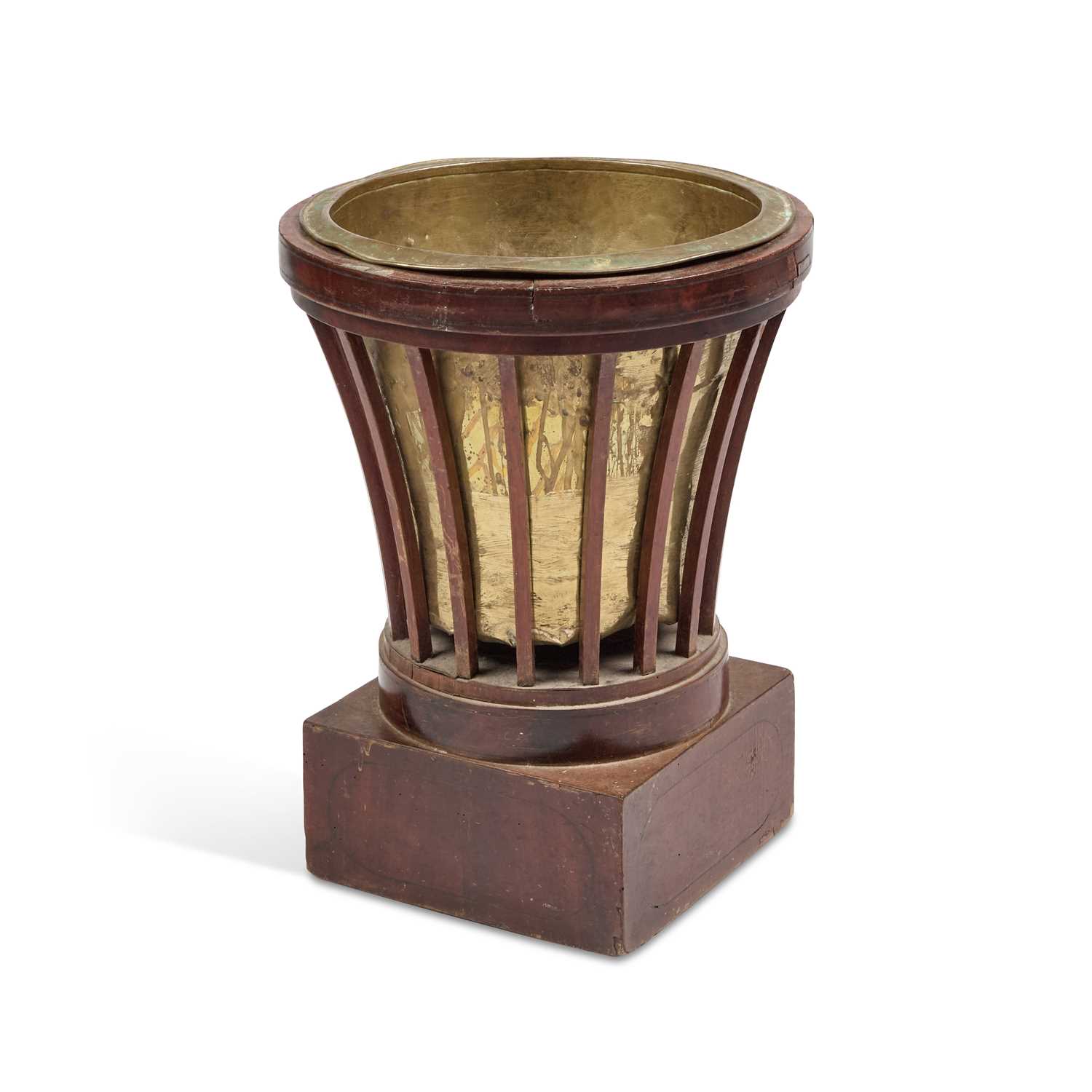 A 19TH CENTURY CONTINENTAL MAHOGANY JARDINIÈRE