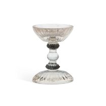 AN AUSTRIAN ROCK CRYSTAL TAZZA, 19TH CENTURY