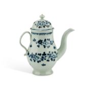 A LIVERPOOL (JAMES PENNINGTON) COFFEE POT, CIRCA 1767